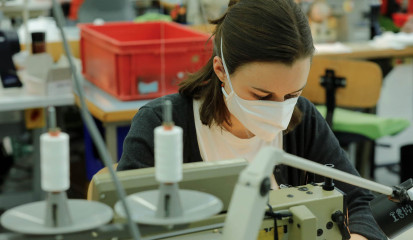 Produktion von Atemschutzmasken