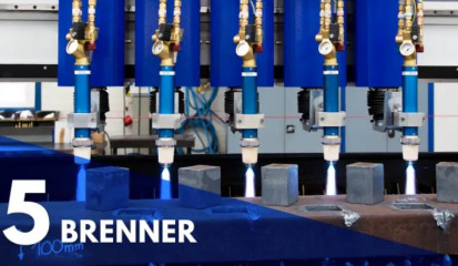 Brennschneidmaschine Sapphire mit 5 Brennern