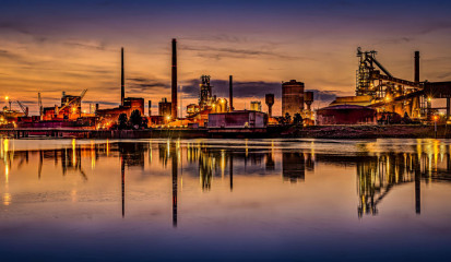 Weserseite von ArcelorMittal Breme