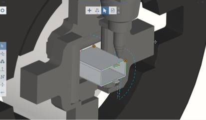 Technologieparameter und Schnittbahnen lassen sich auch direkt in der 3D-Simulation anpassen