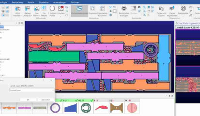 Selbst aufwendigste Schachtelpläne können mit der CAD/CAM-Software Lantek Expert mühelos auf eine andere Maschine übertragen werden.