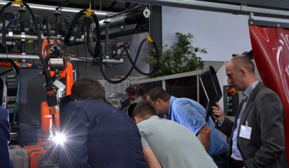 Bei den praktischen Vorführungen konnten die Teilnehmer verschiedene Schweißprozesse live erleben.
