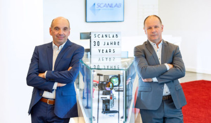 SCANLABs Geschäftsführung: Christian Huttenloher, Operations (links) und Georg Hofner, Sprecher der Geschäftsführung (rechts)