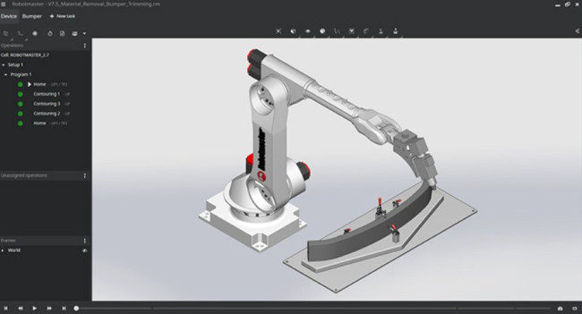 Robotmaster, eine Marke von Hypertherm, ist eine Software zur Offline-Roboterprogrammierung