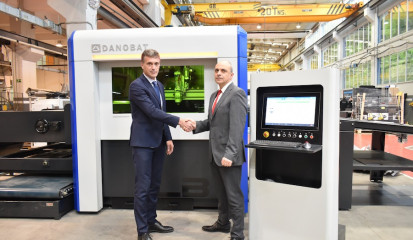 Asier Sasiain, Geschäftsführer, DANOBAT Sheet Metal (links), und Francisco Pérez, Lantek.