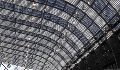 Hallendach mit vielen DIN EN 1090 Plasmateilen