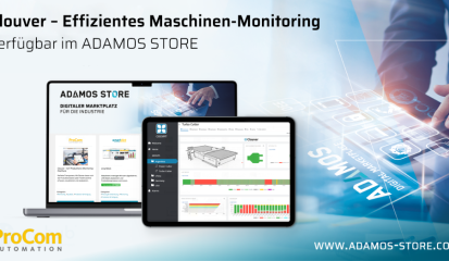 Pünktlich zum Jahresbeginn: die IIoT Produktions-Monitoring-Plattfrom für die produzierende Industrie verfügbar im Adamos Store
