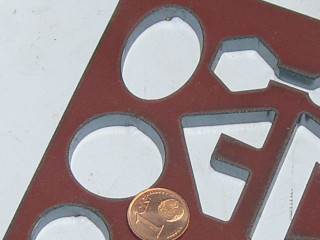 Mit Plasma erzeugtes Musterteil in geprimertem 5 mm S235