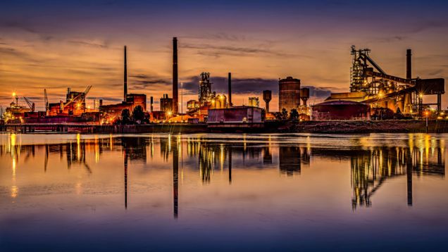 Weserseite von ArcelorMittal Breme