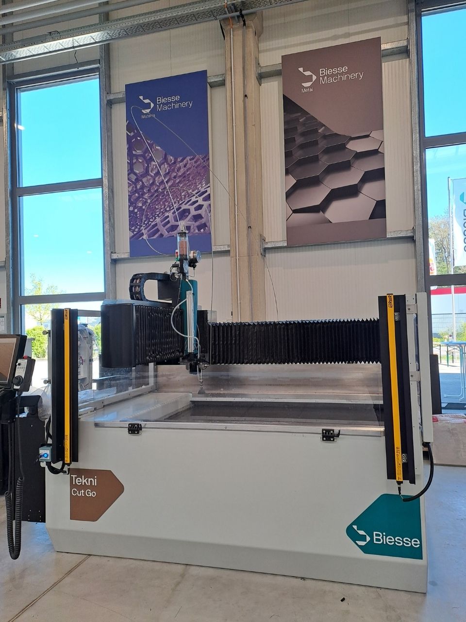 Werkstattanlage Wasserstrahl TechniWaterjet Biesse WPA